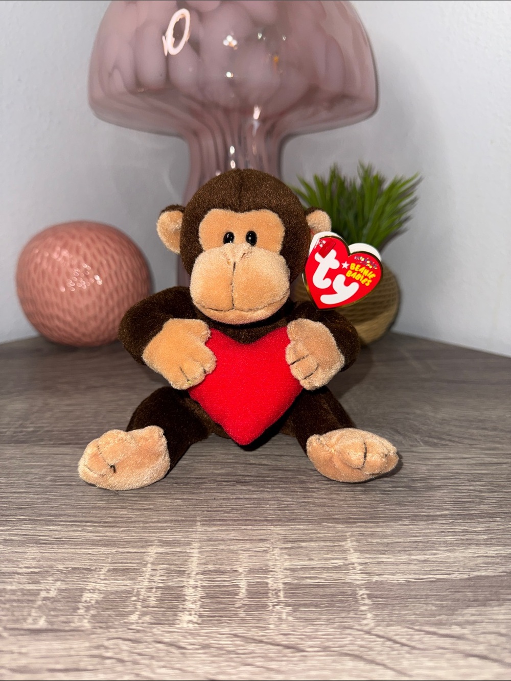Ty Beanie Babies- D'vine the Monkey With Tags - Picture 1 of 7